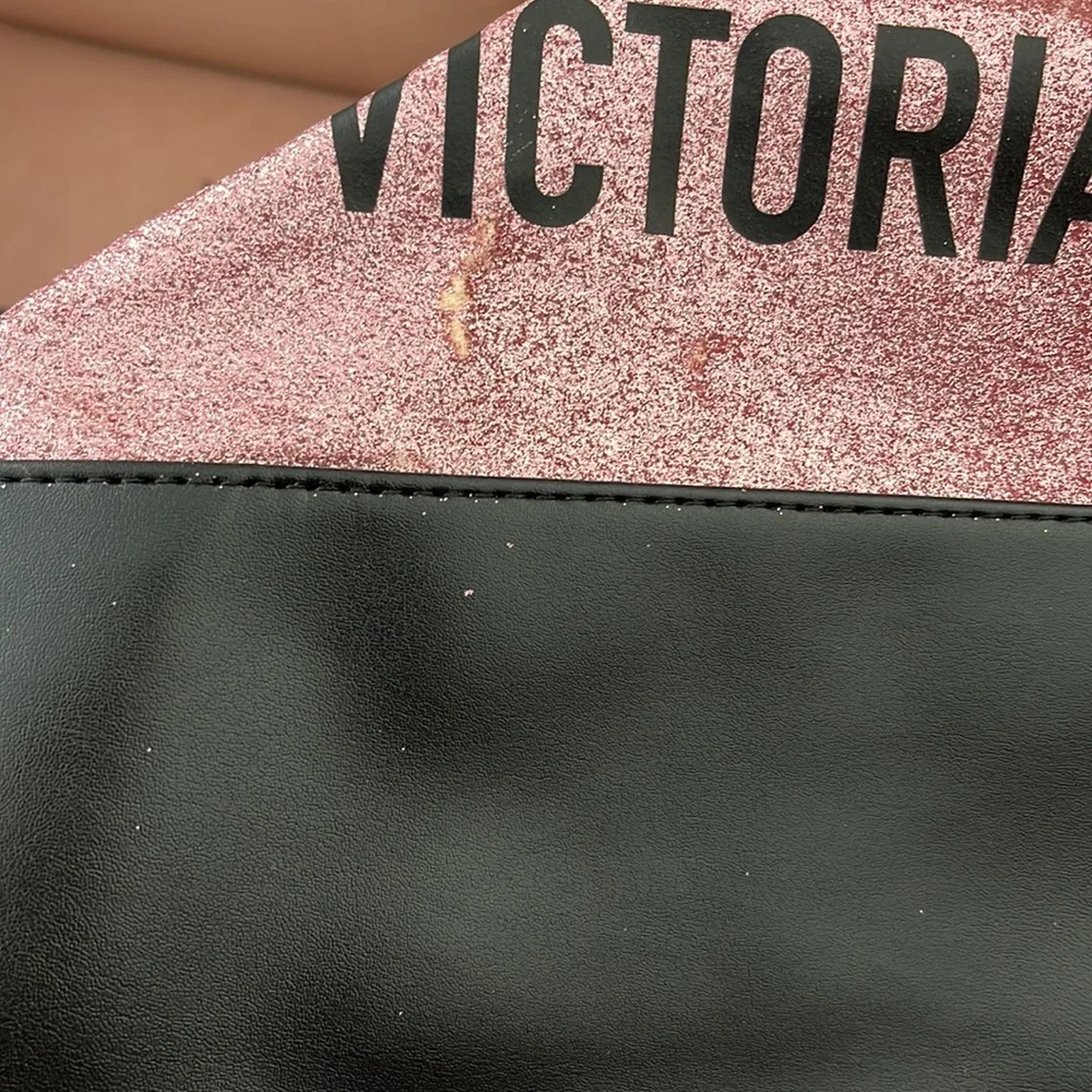 Victoria's Secret Pink & Cream Canvas Tote Bag - Picture 15 of 15
